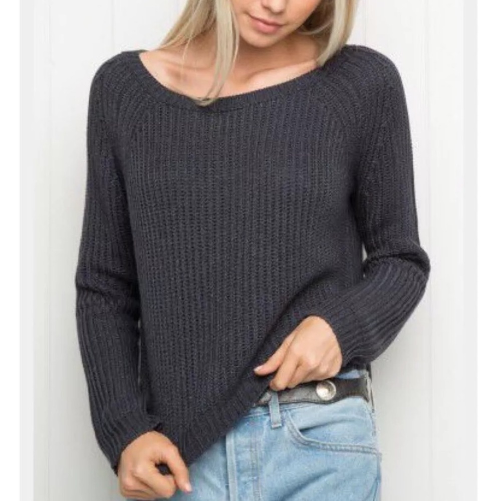 Navy blue brandy melville sweater